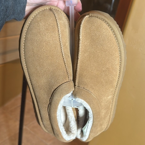 NWT Goodfellow & Co Men's Michael Moccasin Scuff Slippers Brown Size 7 - Picture 5 of 8